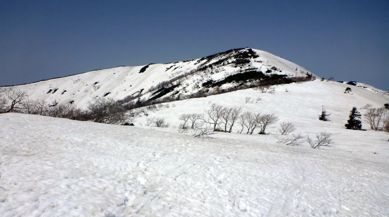 残雪期の大松倉山